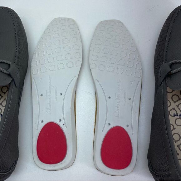 Salvatore Ferragamo Men’s Drive Gancini-buckle leather loafers - Picture 8 of 9